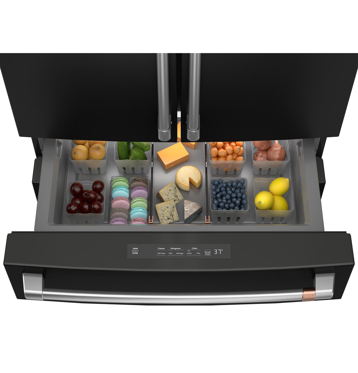 CAFE CJE23DP3WD1 Cafe Energy Star 23.2 Cu. Ft. Smart Counter-depth 4-DO...