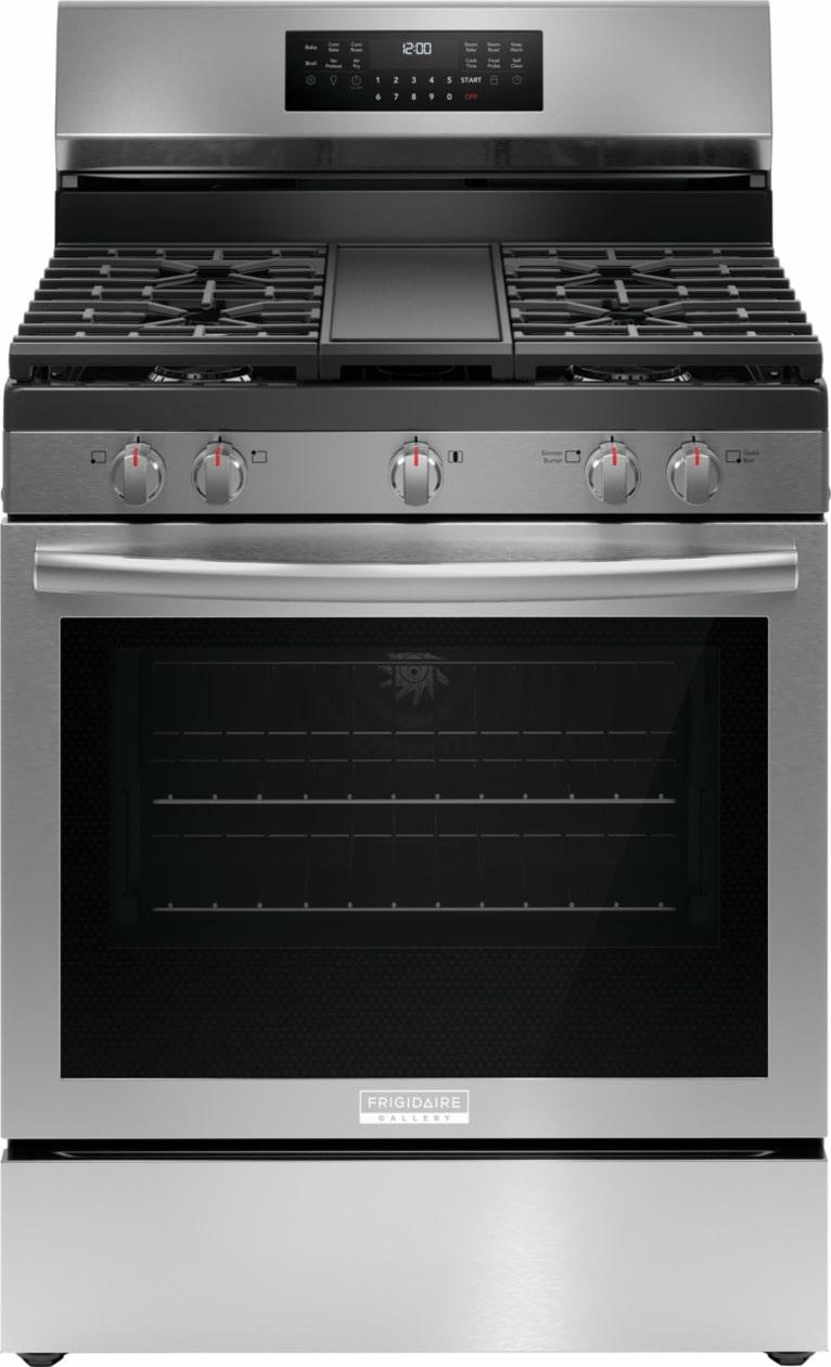 FRIGIDAIRE GCRG3060BF Frigidaire Gallery 30"" Rear Control Gas Range With Total Convection