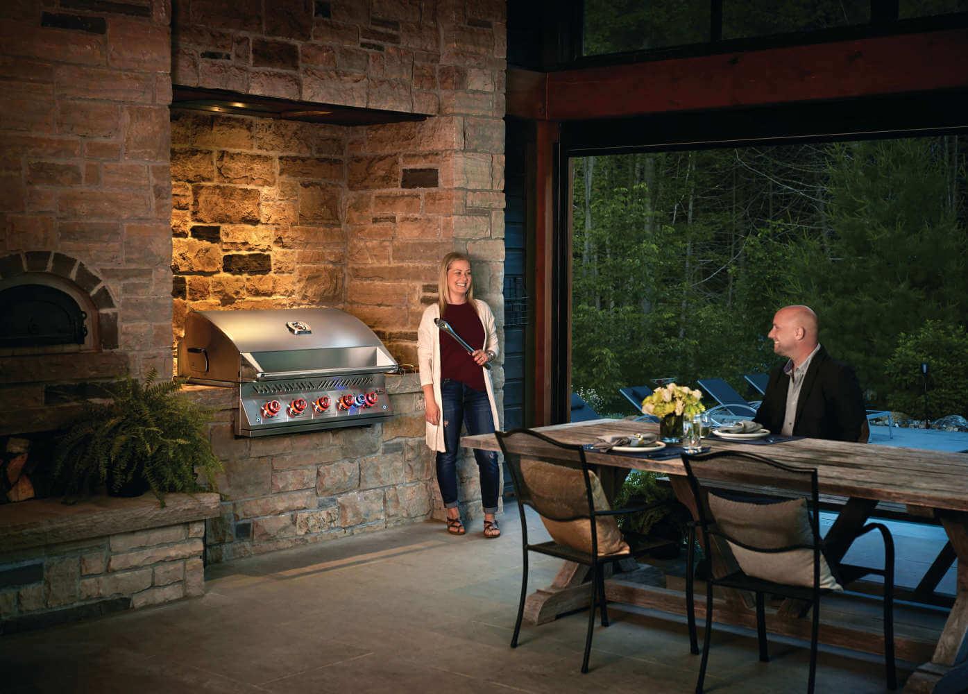 NAPOLEON BBQ BIG38RBNSS1 Built-in 700 Series 38 With Infrared Rear Burner , Natural Gas, STA...