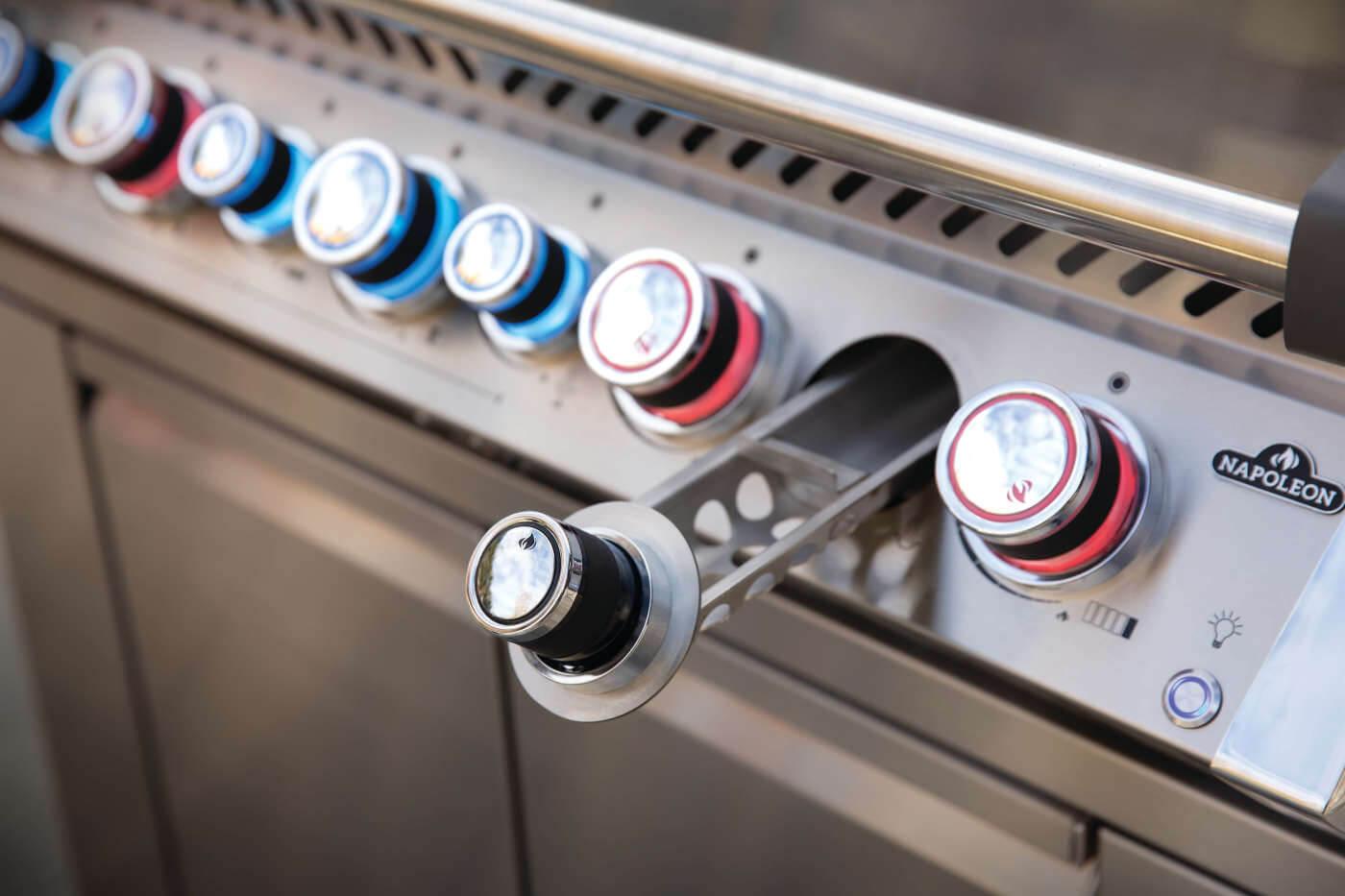 NAPOLEON BBQ PRO665RSIBPSS3 Prestige Pro 665 Rsib Infrared Rear & Side Burners Stainless Steel ...