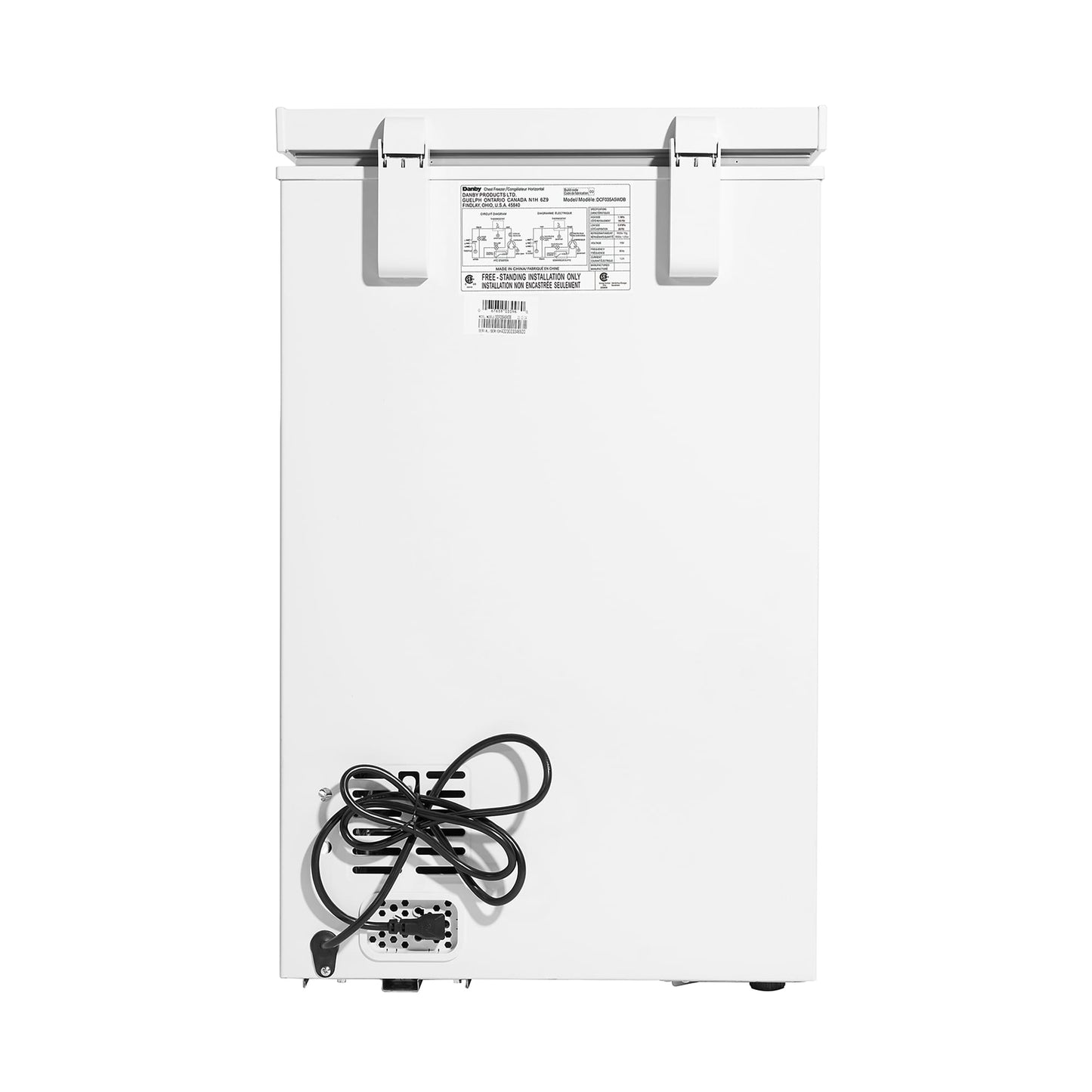 DANBY DCF035A5WDB Danby 3.5 CU.FT Chest Freezer In White