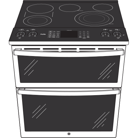 GE APPLIANCES PS960YPFS GE Profile 30"" Smart Slide-in Electric Double Oven Convection F...