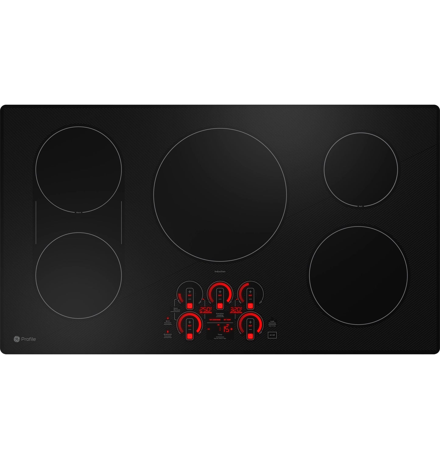 GE APPLIANCES PHP9036DTBB GE Profile 36"" Built-in Touch Control Induction Cooktop
