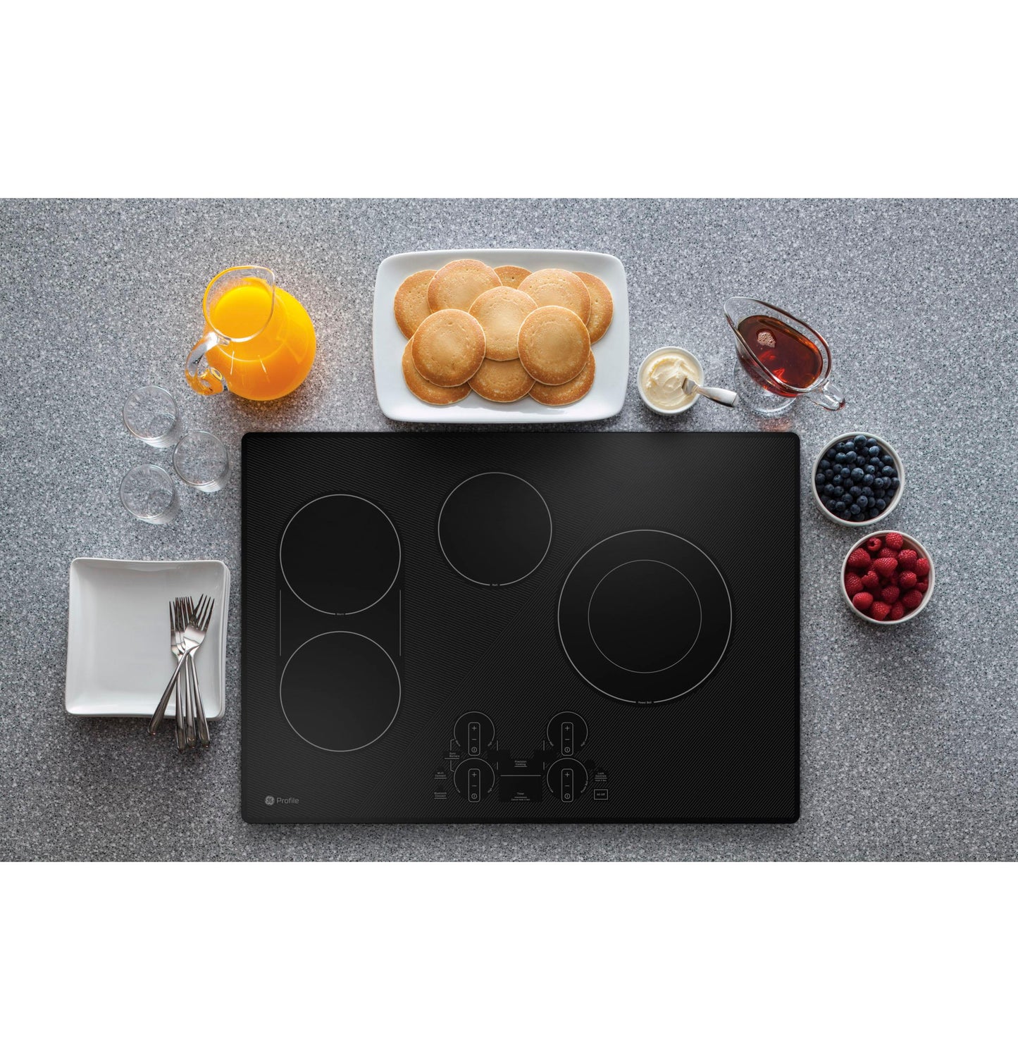 GE APPLIANCES PEP7030DTBB GE Profile 30"" Built-in Touch Control Electric Cooktop