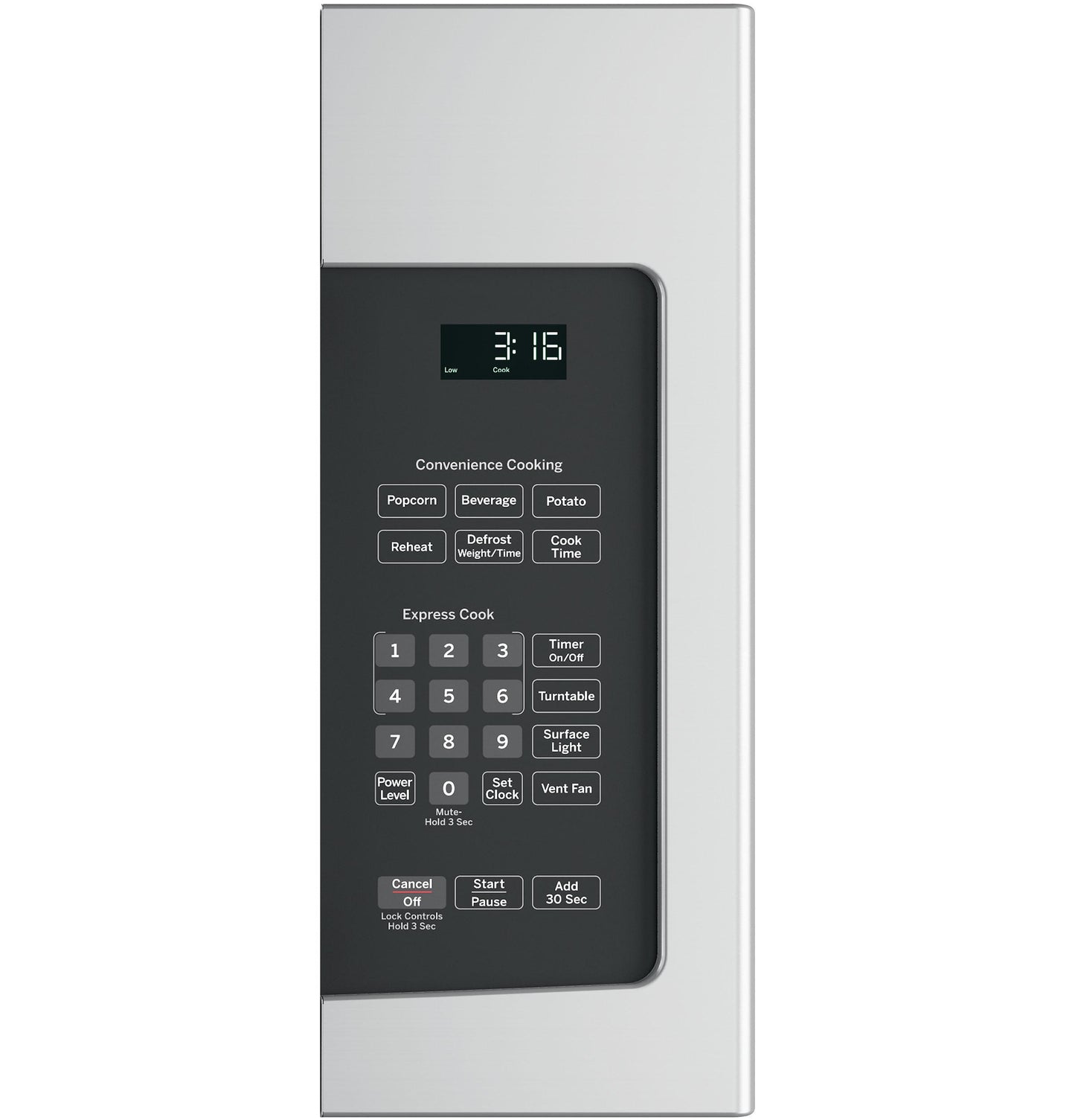 GE APPLIANCES JVM3162RJSS Ge 1.6 Cu. Ft. Over-the-range Microwave Oven