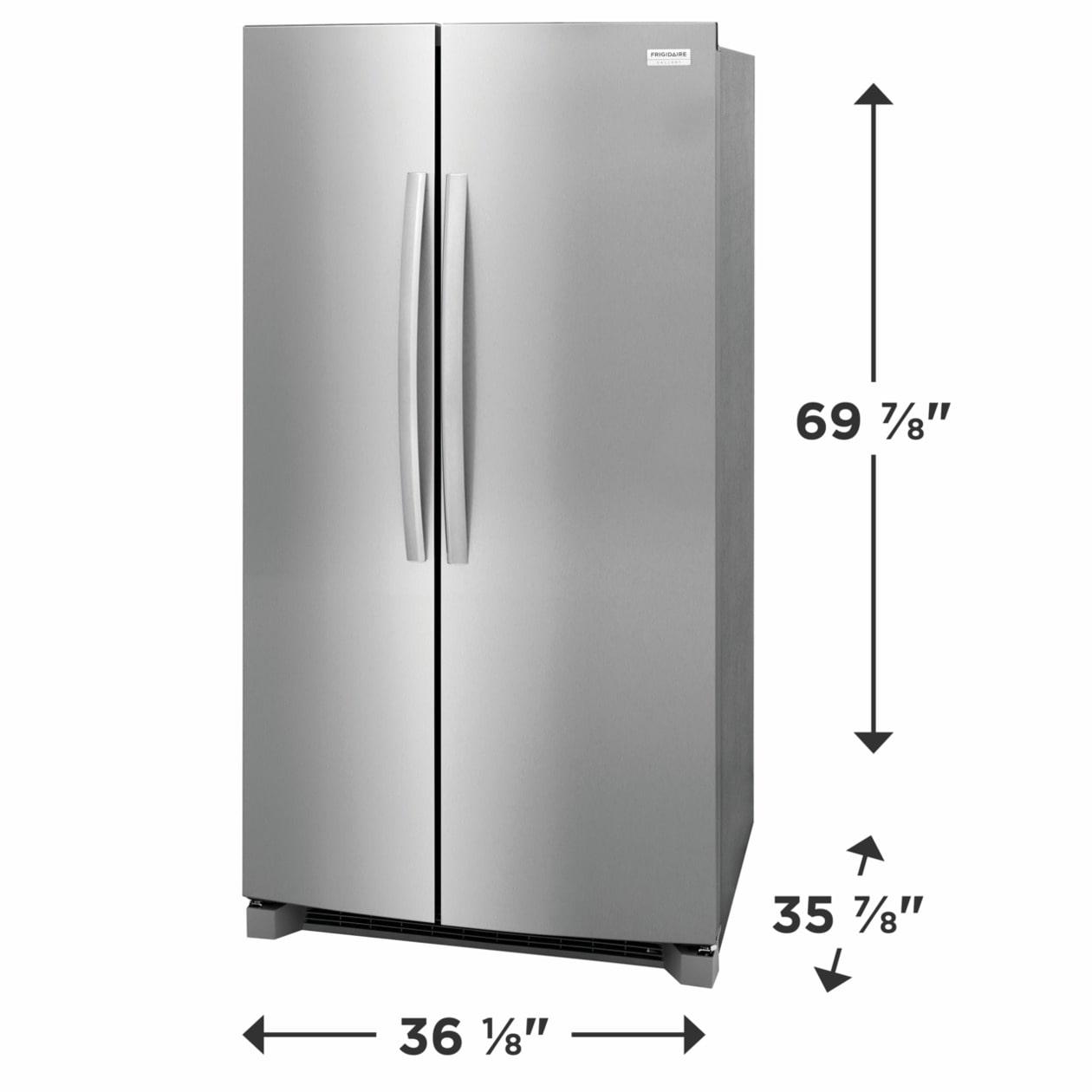 FRIGIDAIRE GRSN2620AF Frigidaire Gallery 26.0 Cu. Ft. 36"" Standard Depth Side By Side REF...