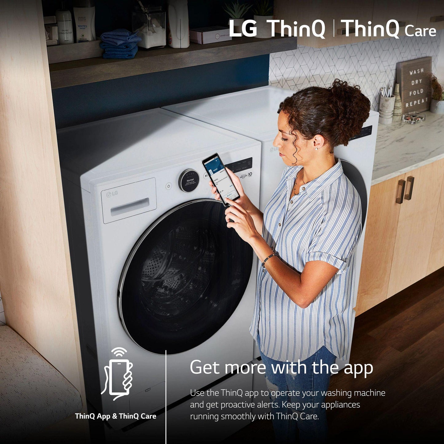 LG WM5500HWA 5.0 Cu. Ft. MEGA Capacity Smart Front Load Energy Star Washer With ...