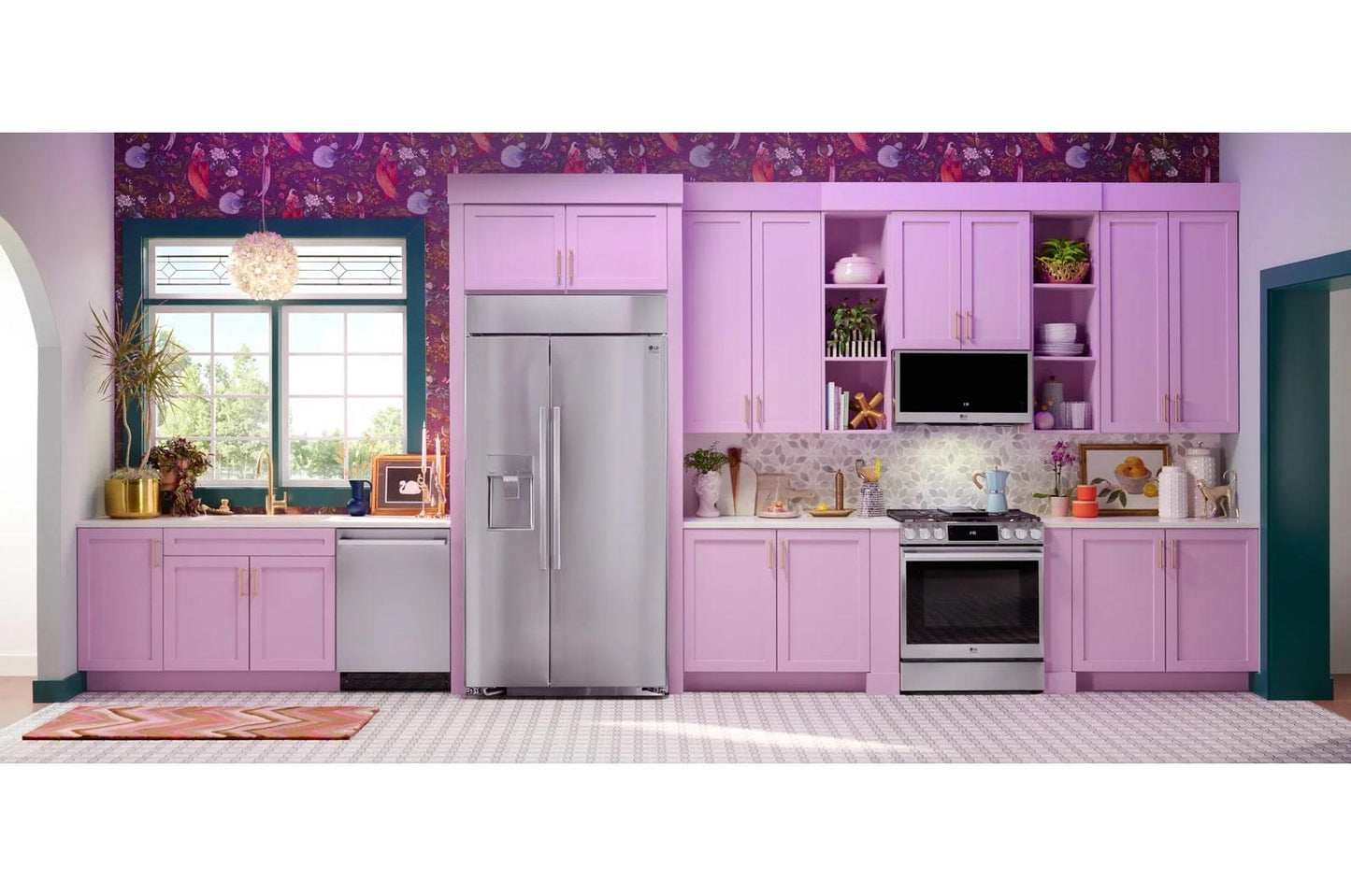 LG MHES1738F LG Studio 1.7 Cu. Ft. Over-the-range Convection Microwave Oven WITH...