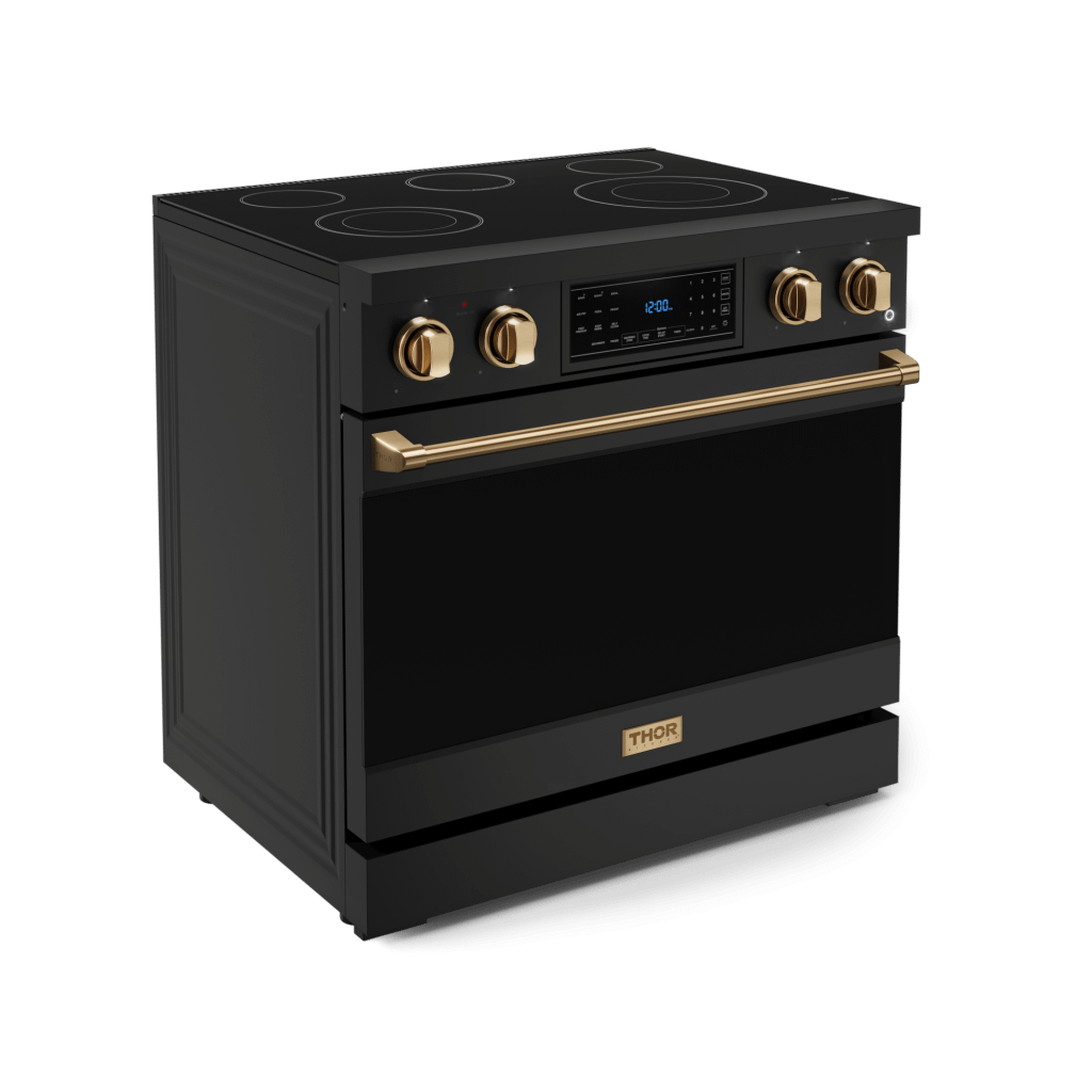 THOR KITCHEN RSE36BBRZ 36 Inch Professional Electric Range With Tilt Panel Touch Control I...