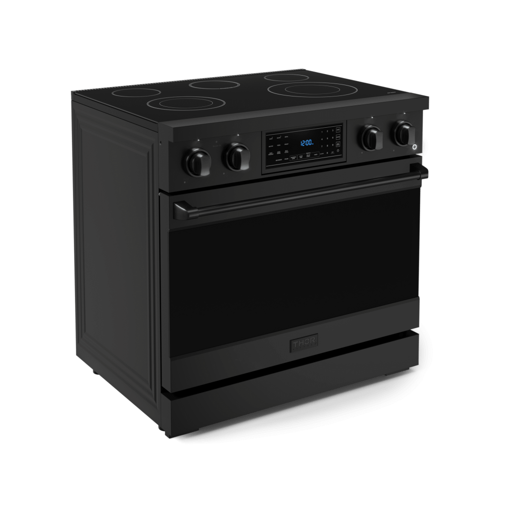THOR KITCHEN RSE36B 36 Inch Professional Electric Range With Tilt Panel Touch Control I...