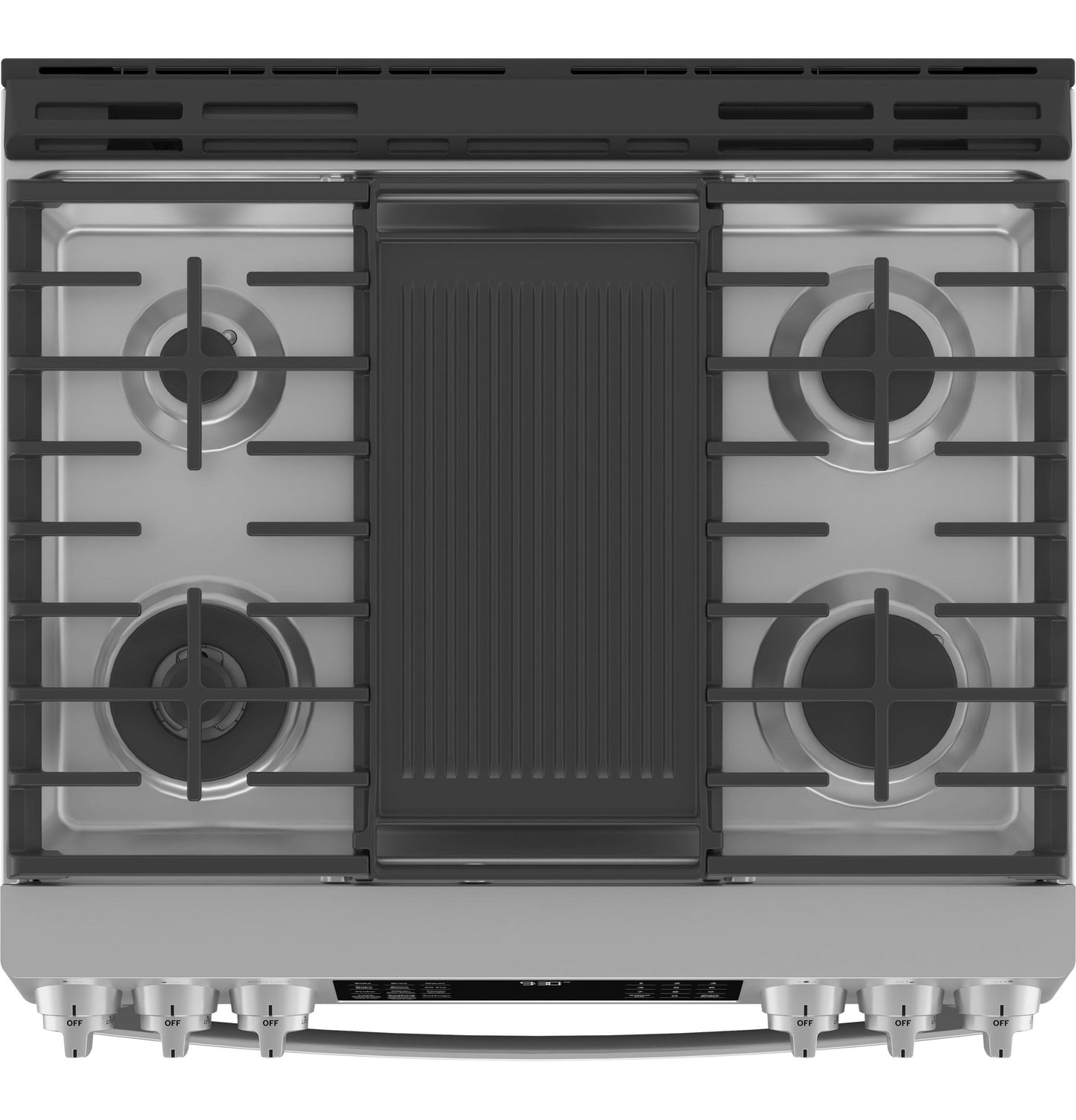 GE APPLIANCES P2S930YPFS GE Profile 30"" Smart Dual Fuel Slide-in Front-control FINGERPRI...
