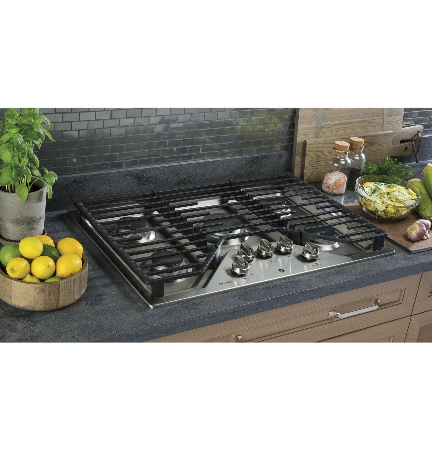 GE APPLIANCES PGP7030SLSS GE Profile Series 30"" Built-in Gas Cooktop