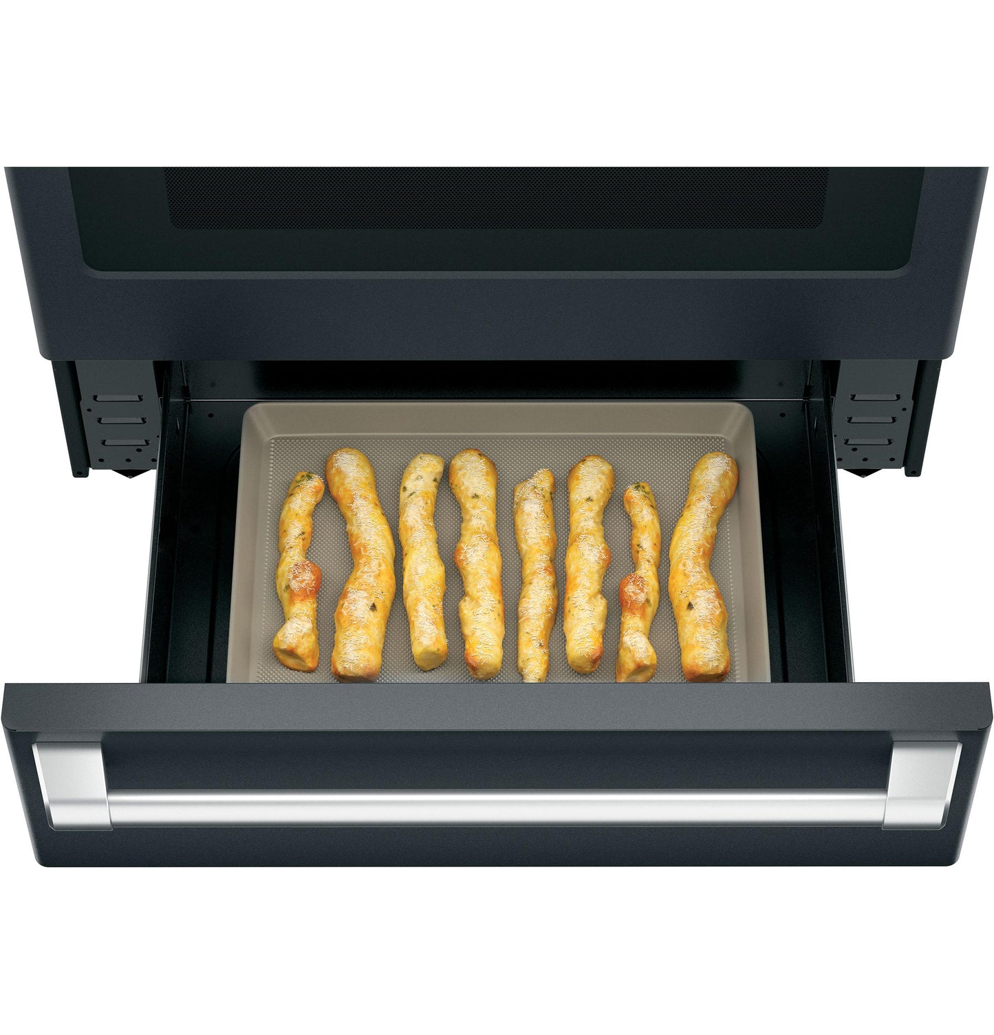CAFE CES700P3MD1 Cafe 30"" Slide-in Front Control Radiant and Convection Range ...