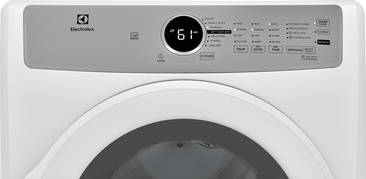 ELECTROLUX ELFG7337AW Electrolux Gas 8.0 Cu. Ft. Front Load Dryer