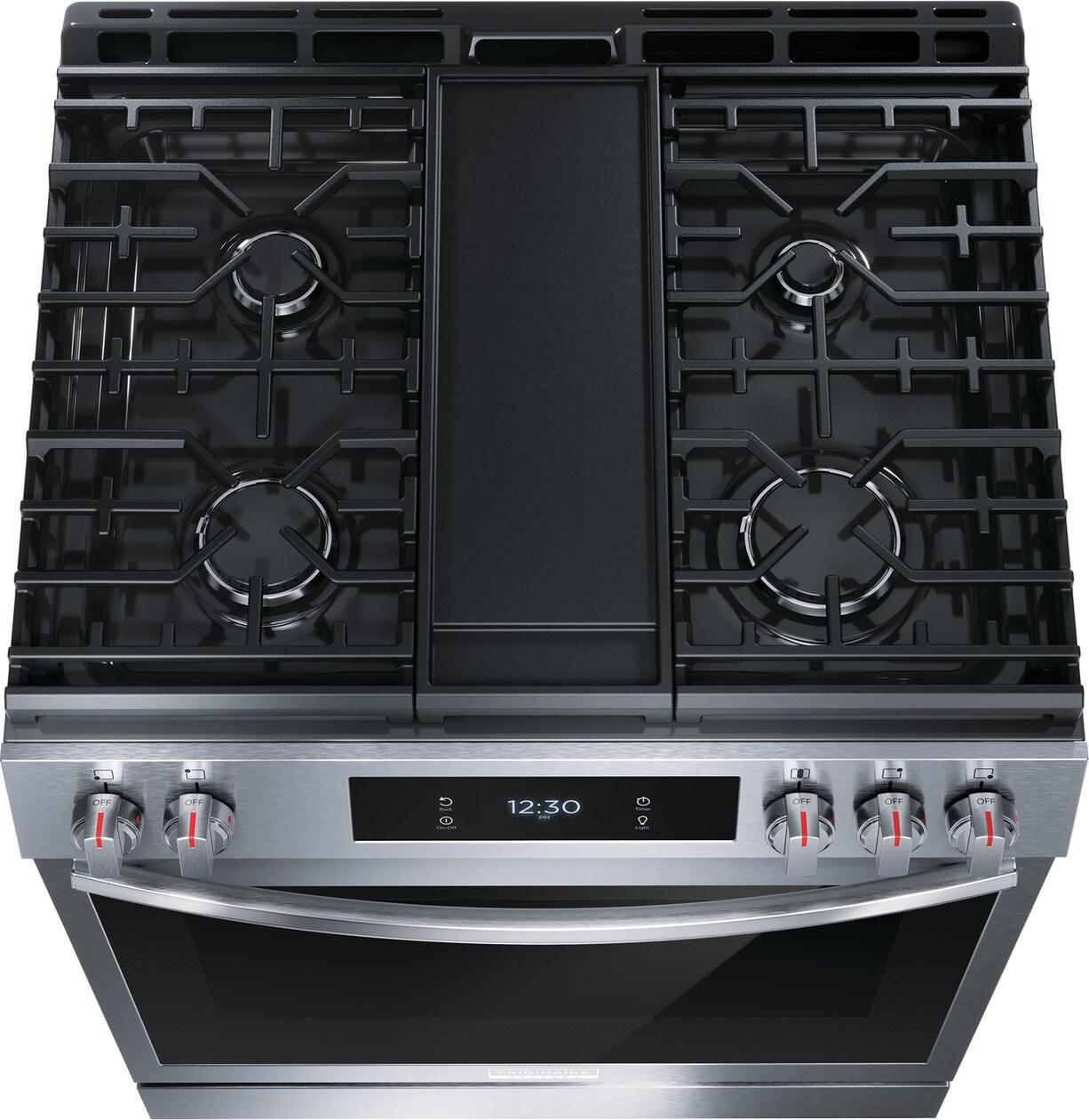 FRIGIDAIRE GCFG3060BF Frigidaire Gallery 30"" Front Control Gas Range With Total Convection