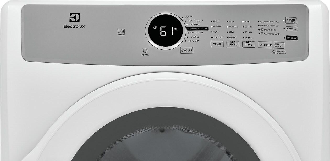 ELECTROLUX ELFE7337AW Electrolux Electric 8.0 Cu. Ft. Front Load Dryer