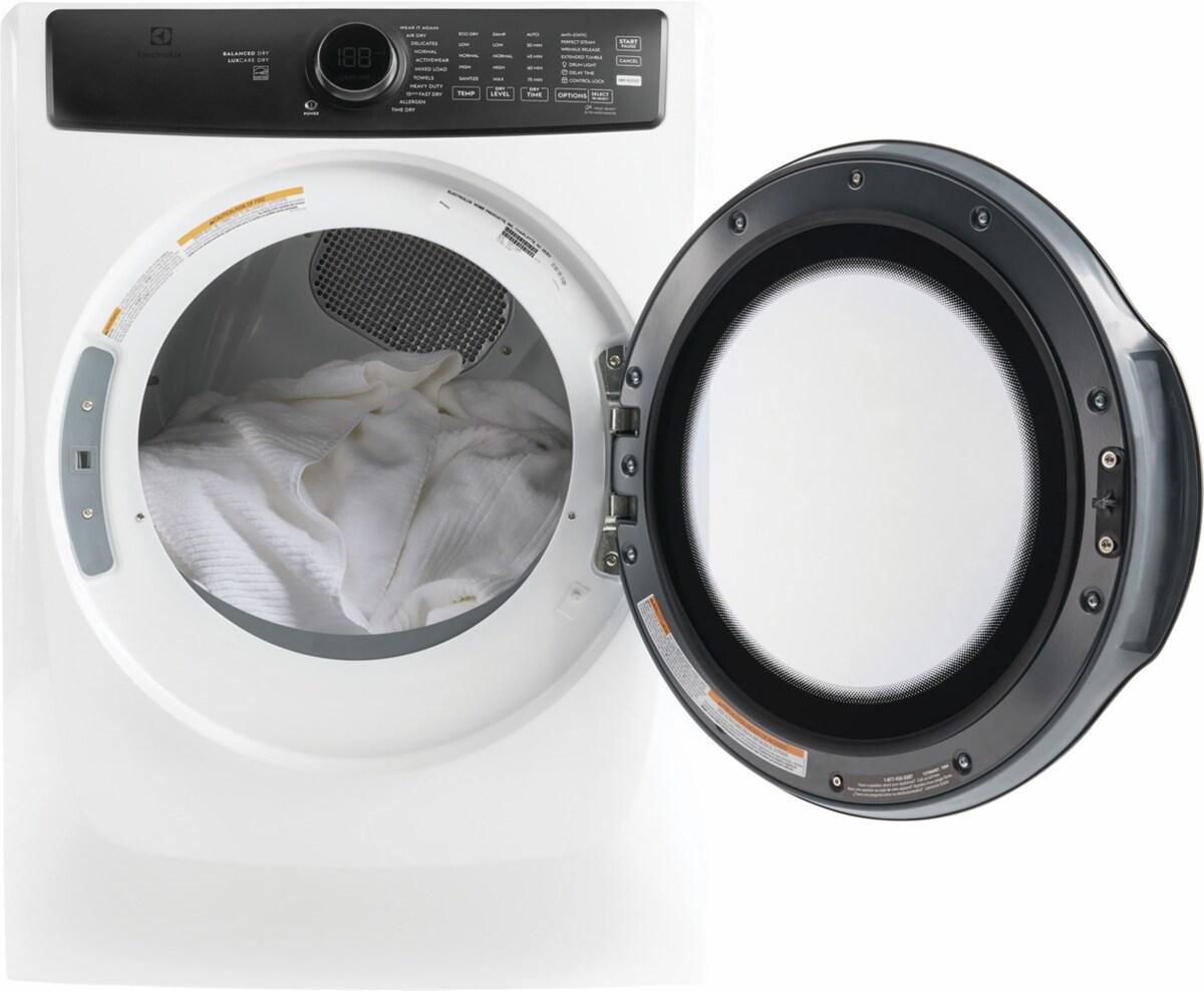 ELECTROLUX ELFE7738AW Electrolux Front Load Perfect Steam Electric Dryer With BALANCE...