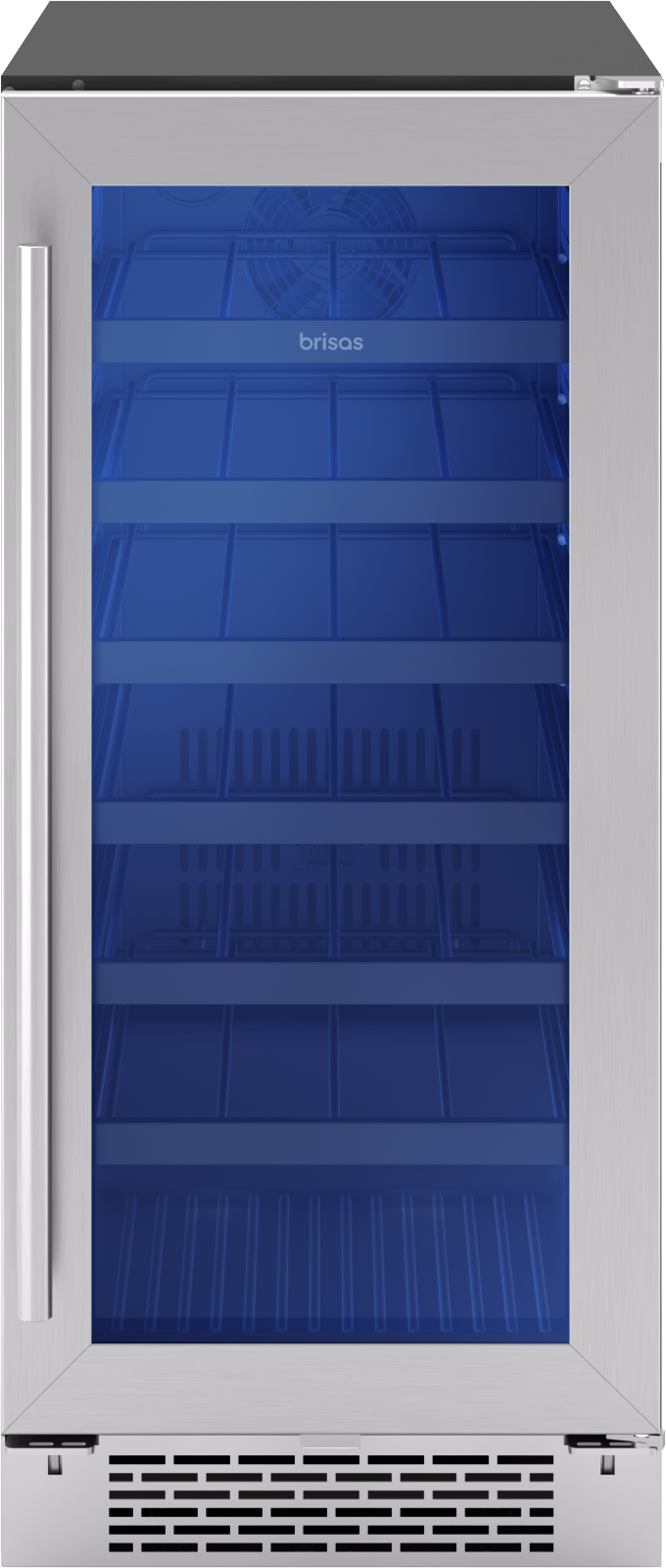 ZEPHYR BWN15C01AG Zephyr Brisas Wine Cooler, 15in Uc, Ss+gls, Rvs Dr, 1z