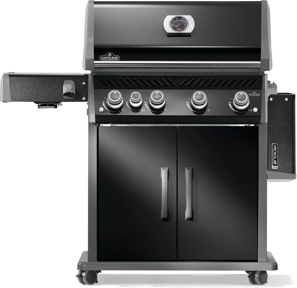 NAPOLEON BBQ RP525SIBPK2 Rogue Pro 525 Sib With Infrared Side Burner , Propane, Black