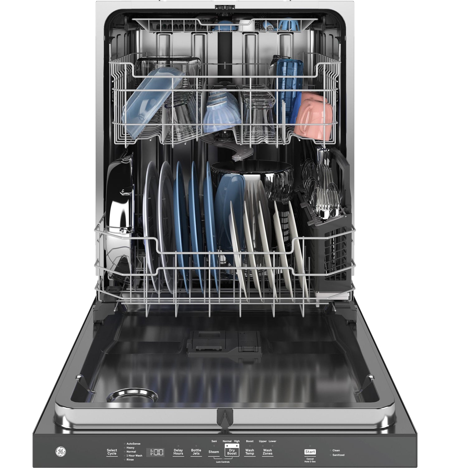 GE APPLIANCES GDP670SMVES Ge Fingerprint Resistant Top Control With Stainless Steel INTERI...