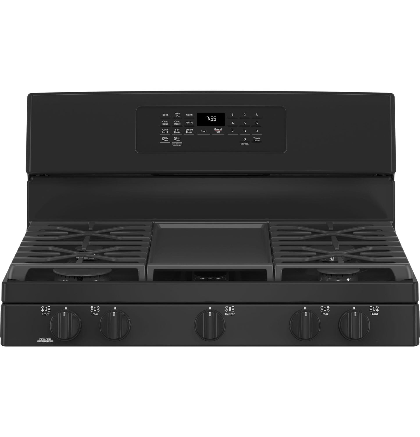 GE APPLIANCES JGB735DPBB Ge 30"" Free-standing Gas Convection Range With Air Fry