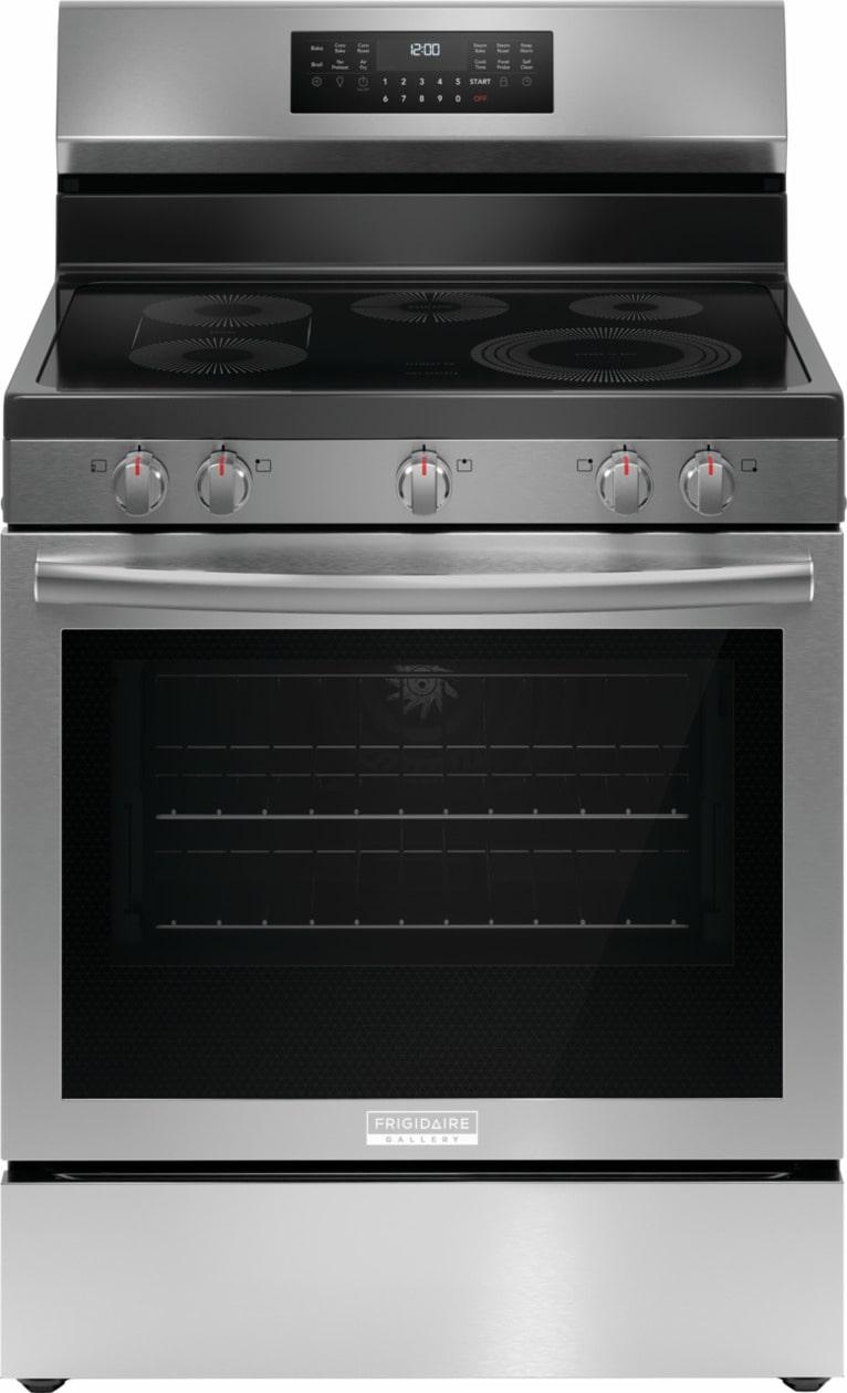 FRIGIDAIRE GCRE3060BF Frigidaire Gallery 30"" Rear Control Electric Range With Total CONVE...