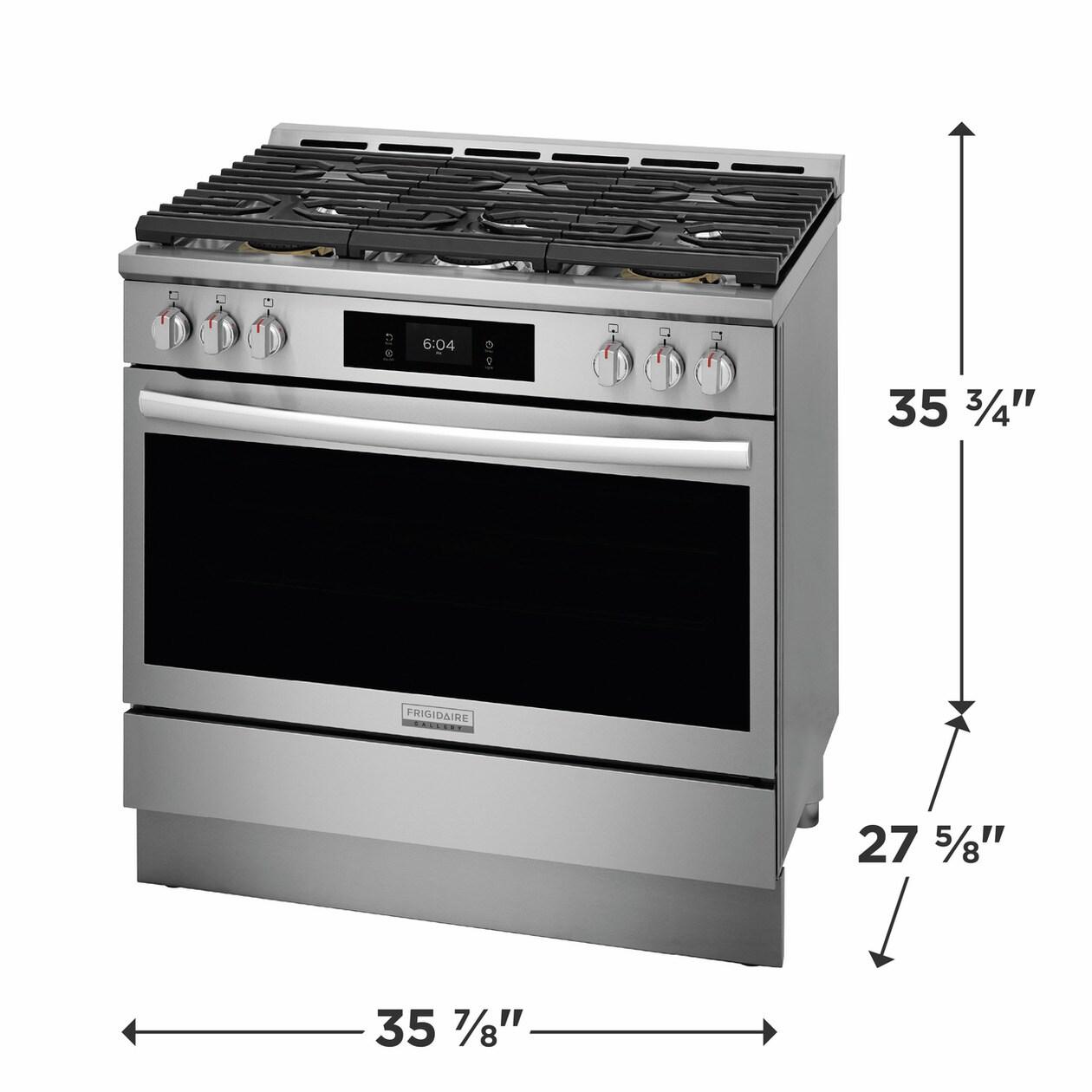 FRIGIDAIRE GCFG3661AF Frigidaire Gallery 36"" Gas Range With Air Fry