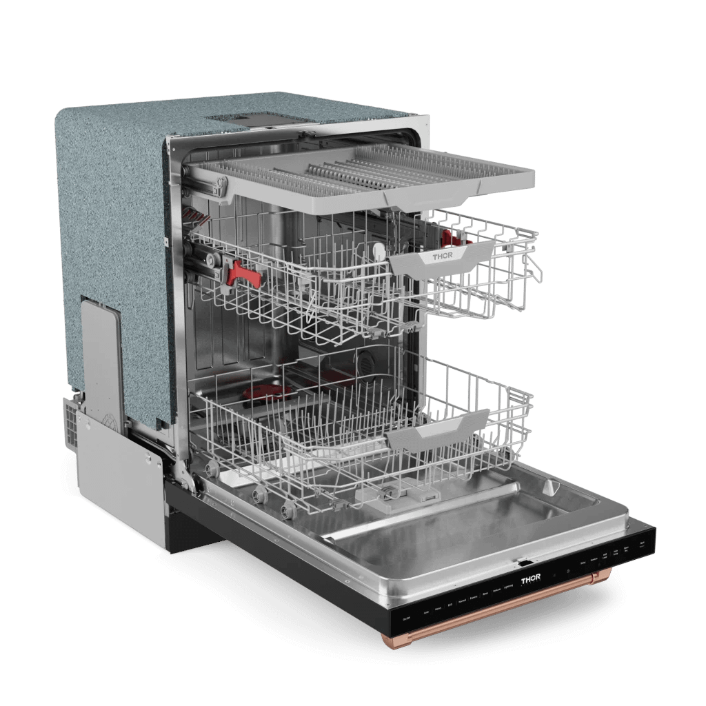 THOR KITCHEN DW24X8BA00RSG 24 Inch Dishwasher Stainless Black/rose Gold | Gordon Ramsay SERIES...
