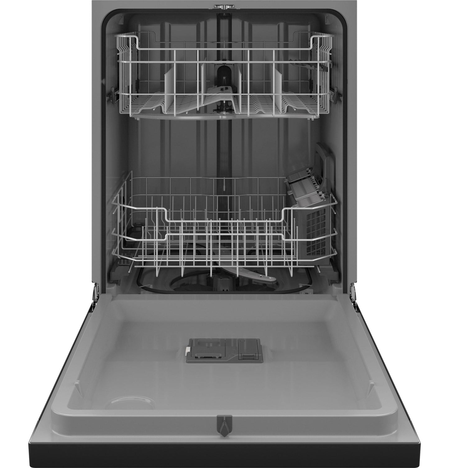 GE APPLIANCES GDF550PGRBB Ge Front Control With Plastic Interior Dishwasher With Sanitize ...