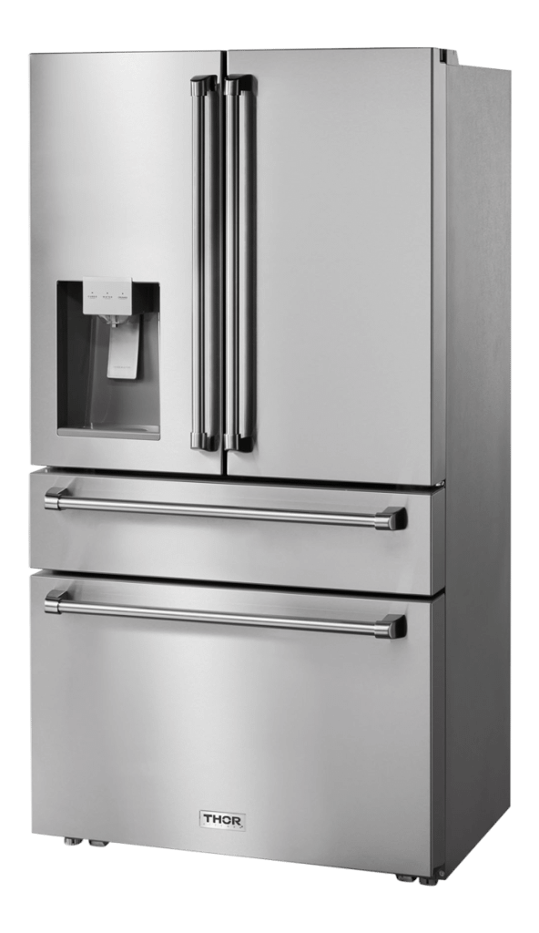 THOR KITCHEN TRF3601FD 36 Inch Professional French Door Refrigerator With Ice and Water DI...
