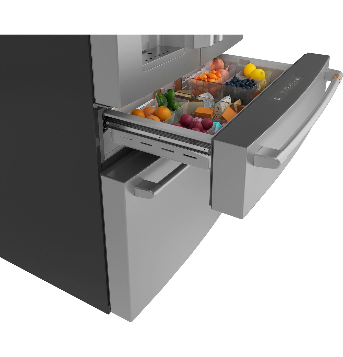 CAFE CXE22DP2PS1 Cafe Energy Star 22.3 Cu. Ft. Smart Counter-depth 4-DO...