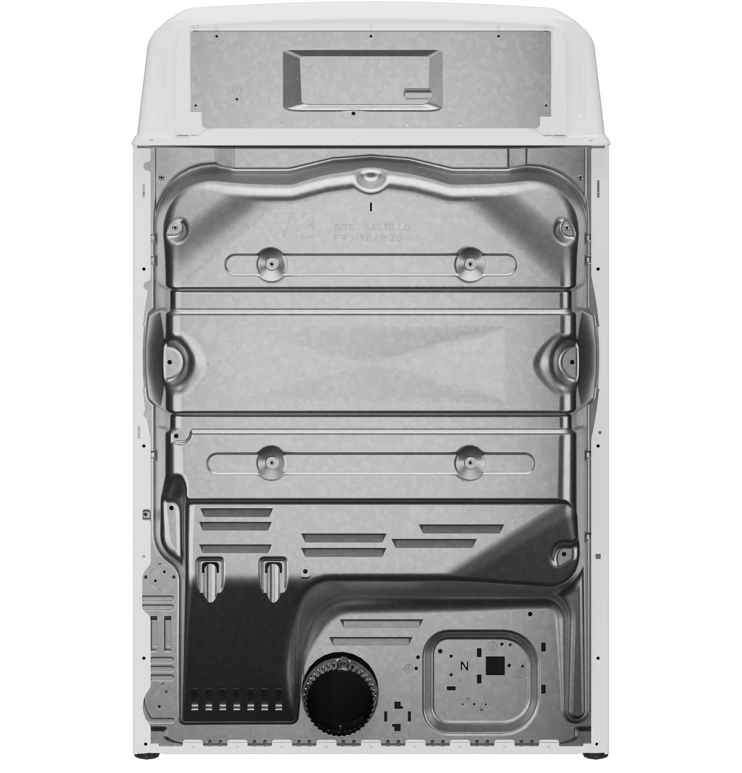 GE APPLIANCES GTD48EASWWB Ge 7.2 Cu. Ft. Capacity Electric dryer With Up To 120 FT....