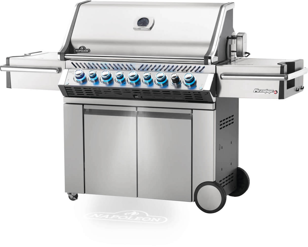 NAPOLEON BBQ PRO665RSIBPSS3 Prestige Pro 665 Rsib Infrared Rear & Side Burners Stainless Steel ...