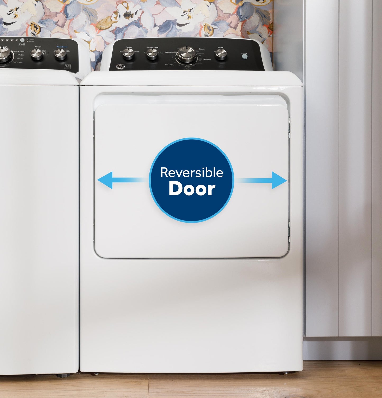 GE APPLIANCES GTD38GASWWS Ge 7.2 Cu. Ft. Capacity Gas dryer With Up To 120 Ft. VENT...