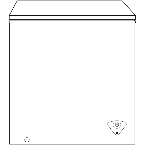 GE APPLIANCES FCM5STWW Ge 5.0 Cu. Ft. Manual Defrost Chest Freezer