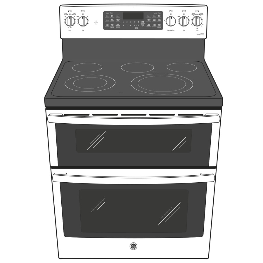 GE APPLIANCES PB965YPFS GE Profile 30"" Smart Free-standing Electric Double Oven CONVECT...