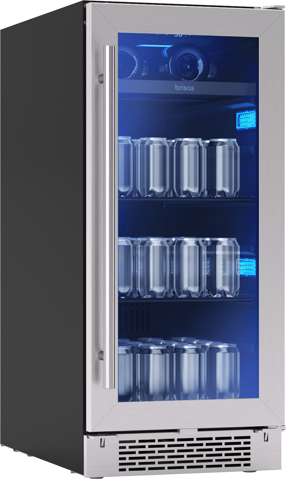 ZEPHYR BBV15C01AG Zephyr Brisas Bev Cooler, 15in Uc, Ss+gls, Rvs, 1z