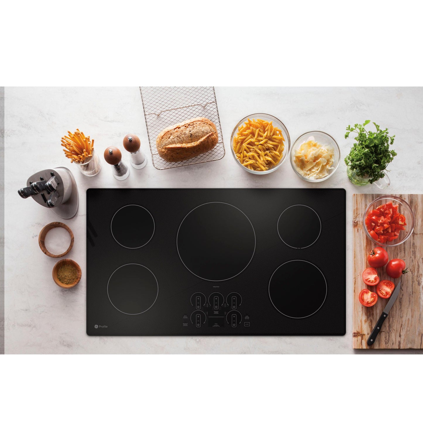 GE APPLIANCES PHP7036DTBB GE Profile 36"" Built-in Touch Control Induction Cooktop