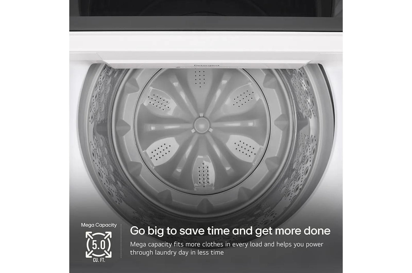 LG WT8200CW 5.0 Cu. Ft. MEGA Capacity Smart Top Load Washer With EASYUNLOAD...