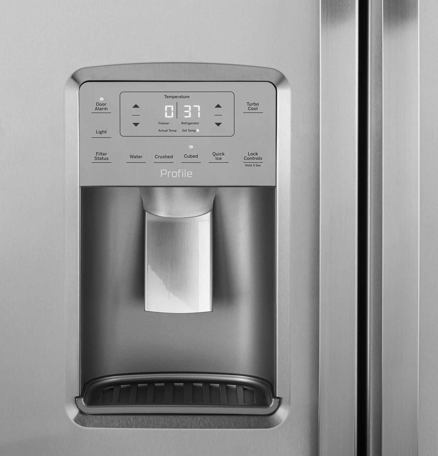 GE APPLIANCES PSE25KYHFS GE Profile Series Energy Star 25.3 Cu. Ft. Side-by-side REFR...