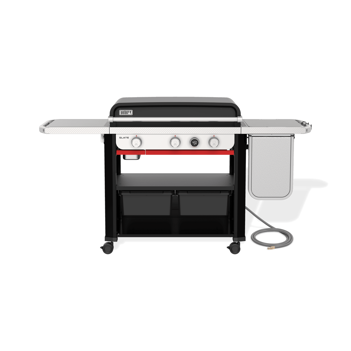 WEBER 1500420 Slate 30"" Rust-resistant Griddle With Extendable Side Table (NA...