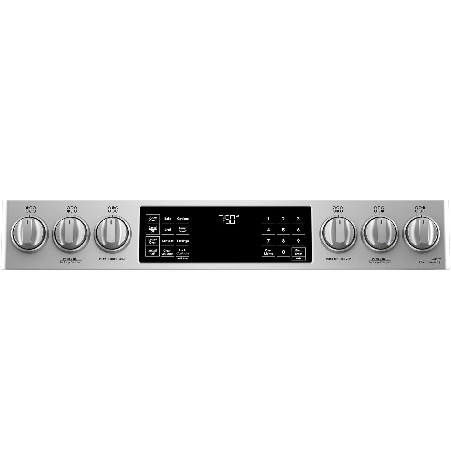 CAFE CGS750P2MS1 Cafe 30"" Slide-in Front Control Gas Double Oven With CONVECTI...