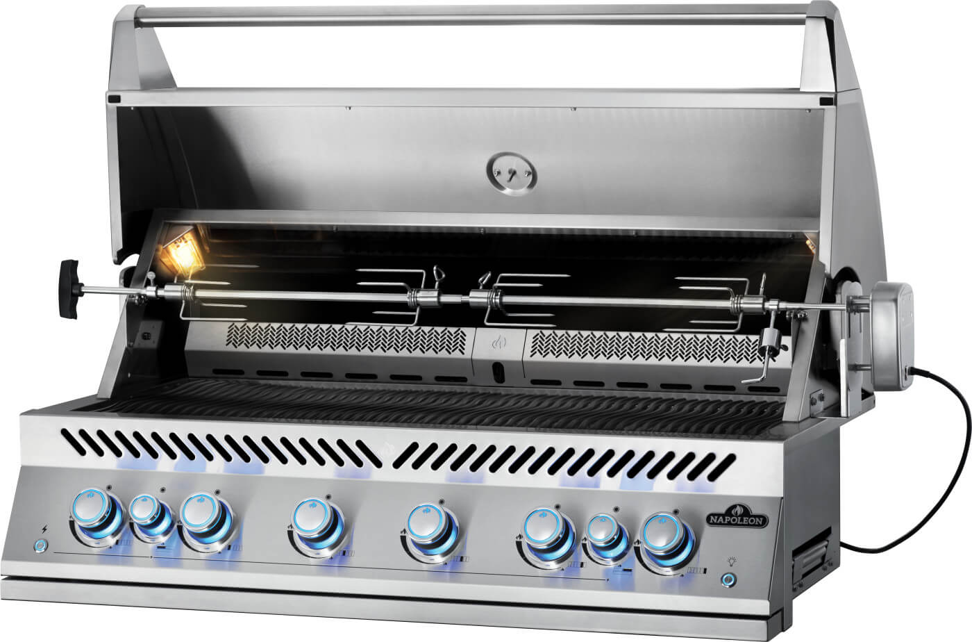 NAPOLEON BBQ BIG44RBNSS1 Built-in 700 Series 44 With Dual Infrared Rear Burners , Natural GA...