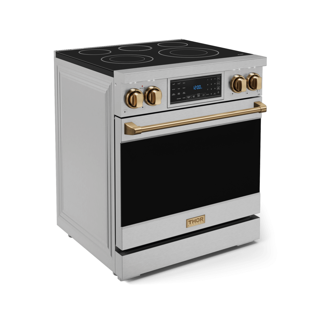 THOR KITCHEN RSE30BRZ 30 Inch Professional Electric Range With Tilt Panel Touch Control I...