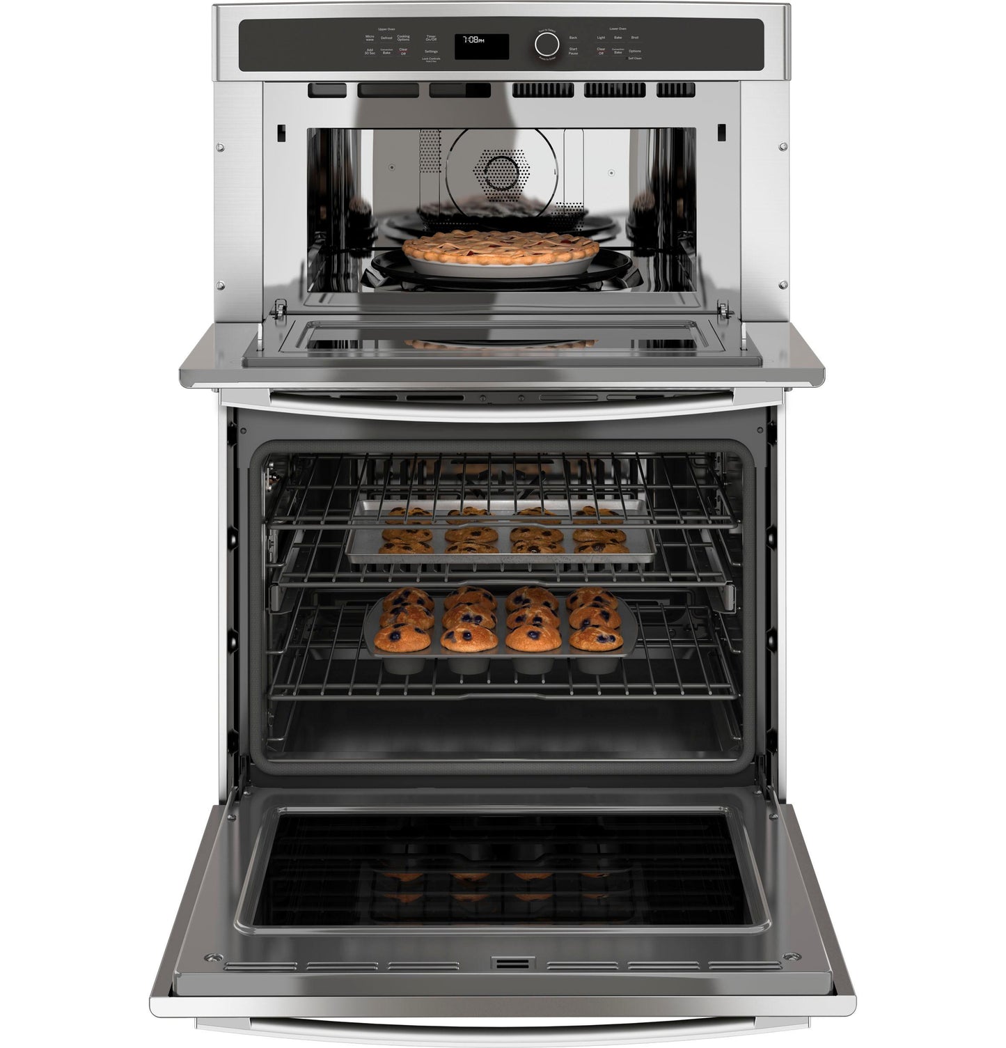 GE APPLIANCES PT7800SHSS GE Profile Series 30"" Built-in Combination Convection MICROWAVE/CON...