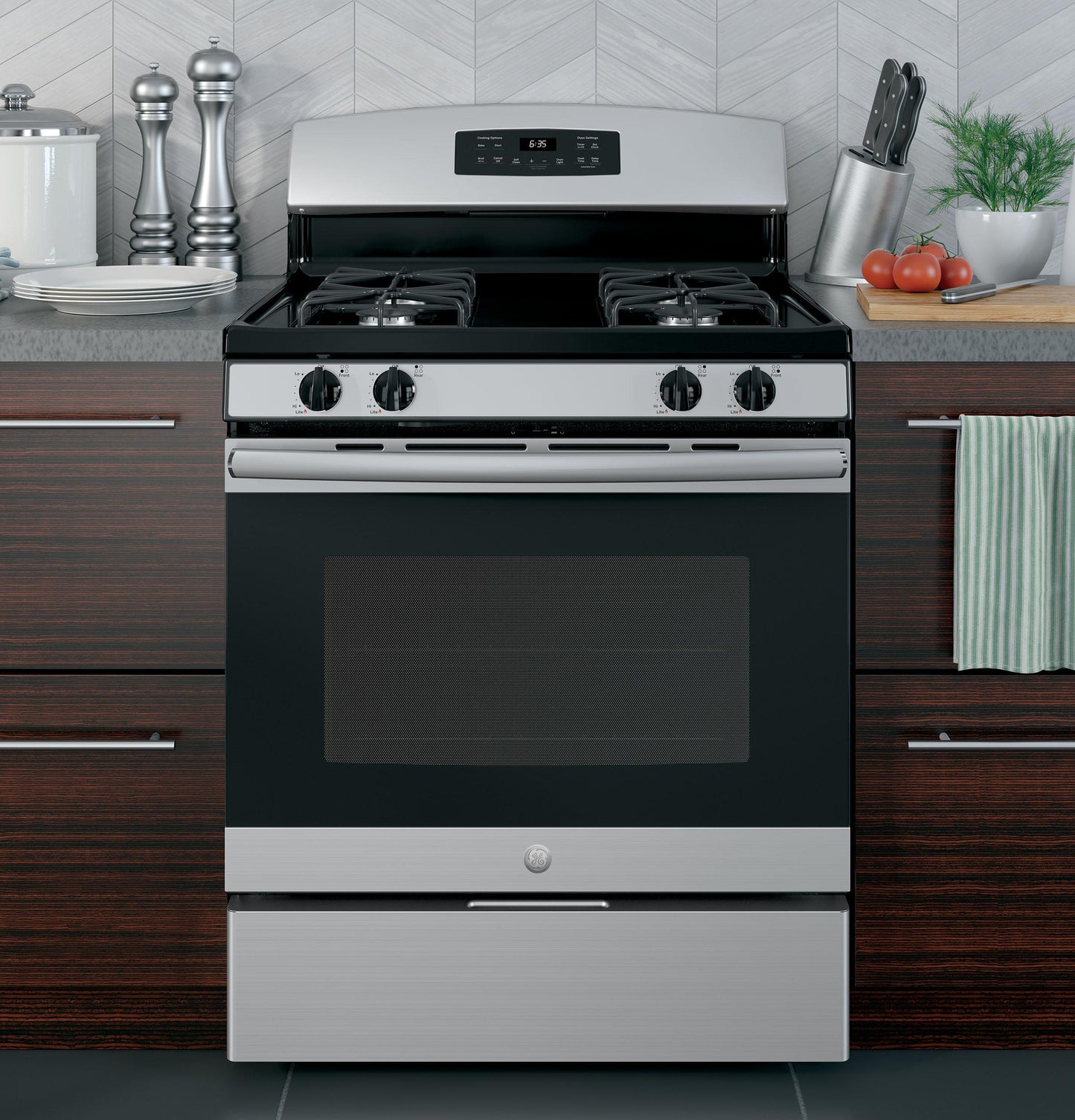 GE APPLIANCES JGB635REKSS Ge 30"" Free-standing Gas Range
