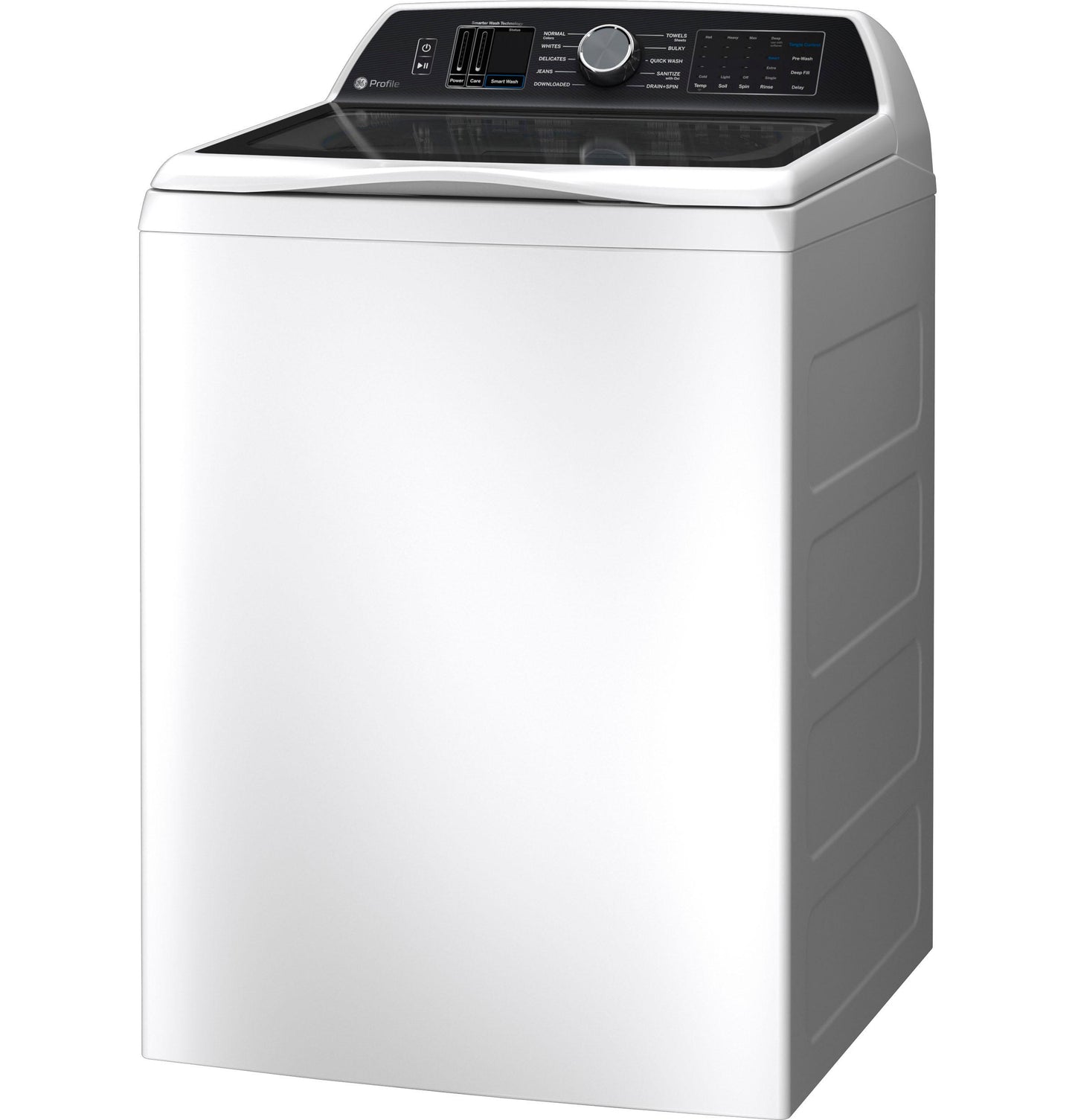 GE APPLIANCES PTW705BSTWS GE Profile 5.3 Cu. Ft. Capacity Washer With Smarter Wash TECHNO...