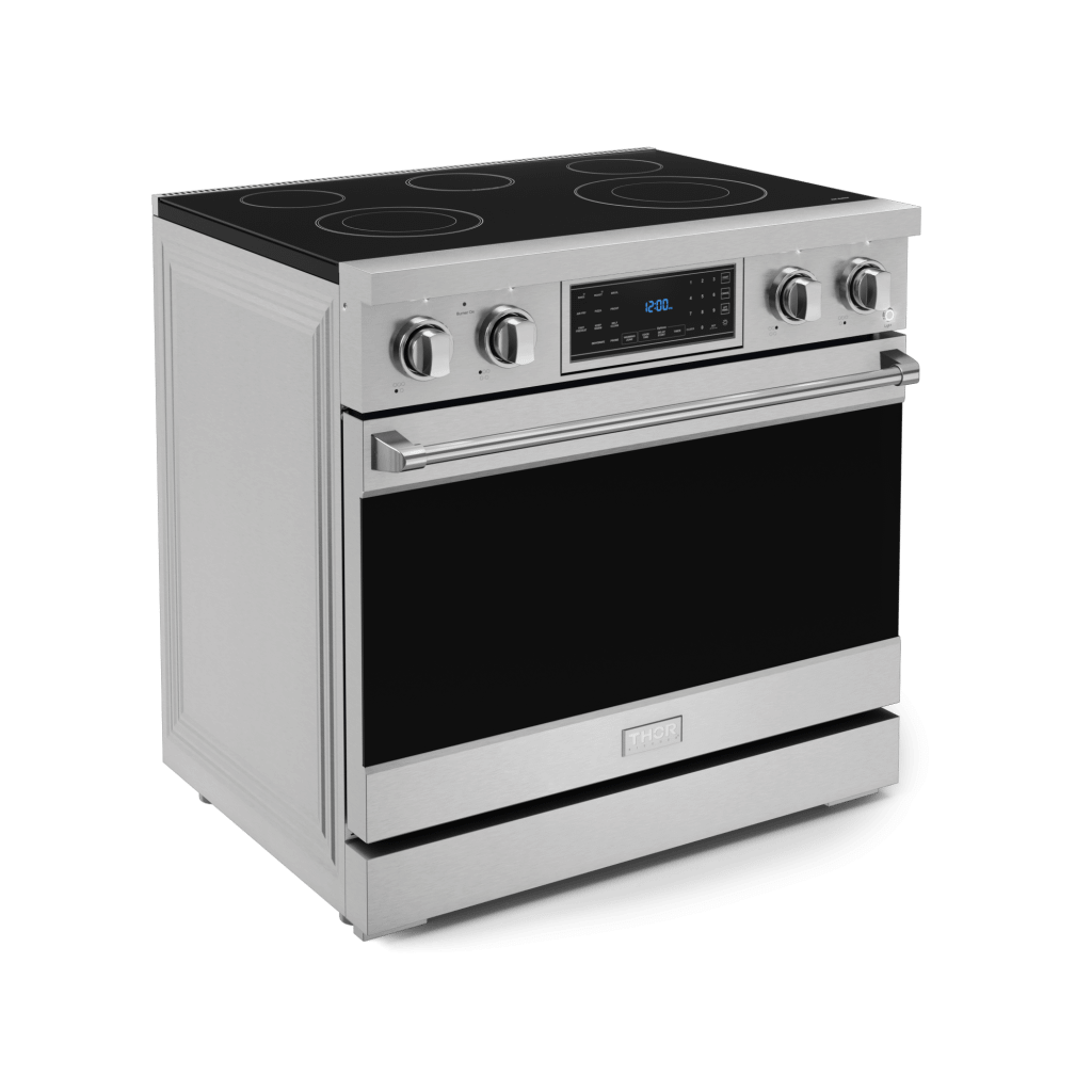 THOR KITCHEN RSE36 36 Inch Professional Electric Range With Tilt Panel Touch Control I...