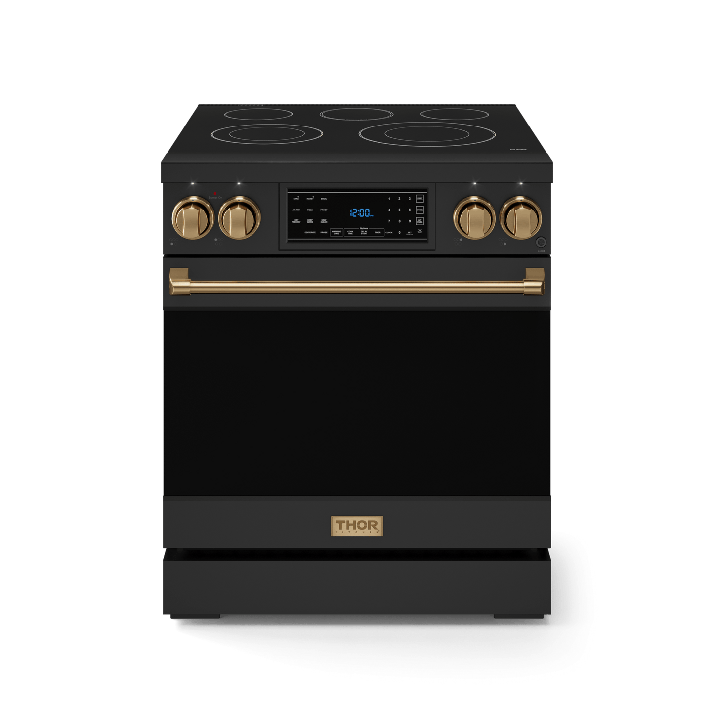 THOR KITCHEN RSE30BBRZ 30 Inch Professional Electric Range With Tilt Panel Touch Control I...