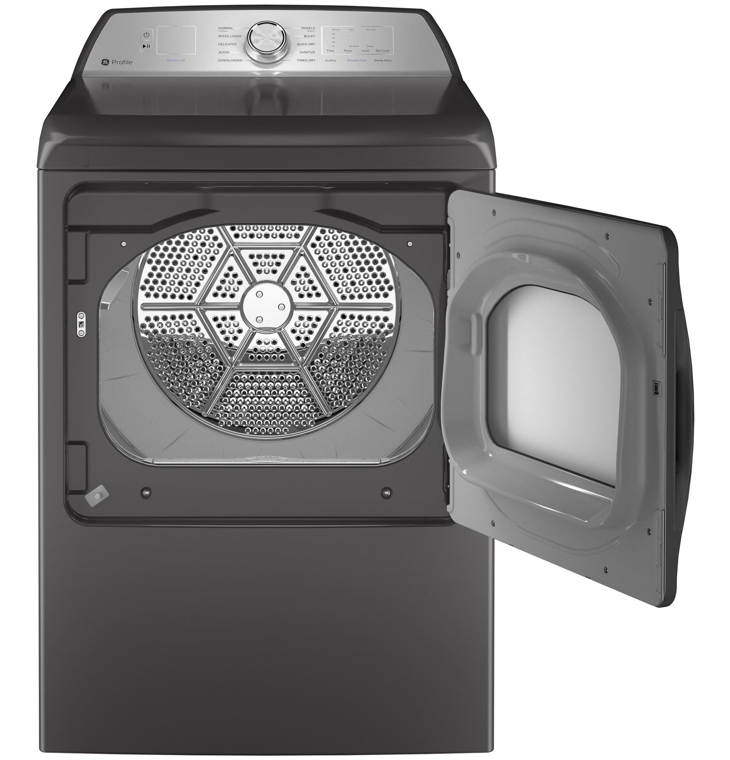 GE APPLIANCES PTD60EBPRDG GE Profile 7.4 Cu. Ft. Capacity Aluminized Alloy Drum Electric ...